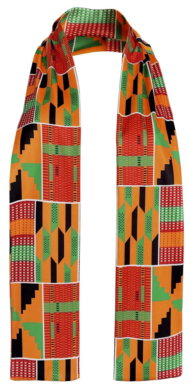 1808 African Kente Print Stole Sash African Scarf Kente Stole Sash Unisex